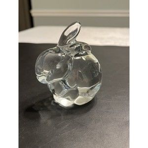 Fenton Glass Bunny Rabbit Clear Original Sticker